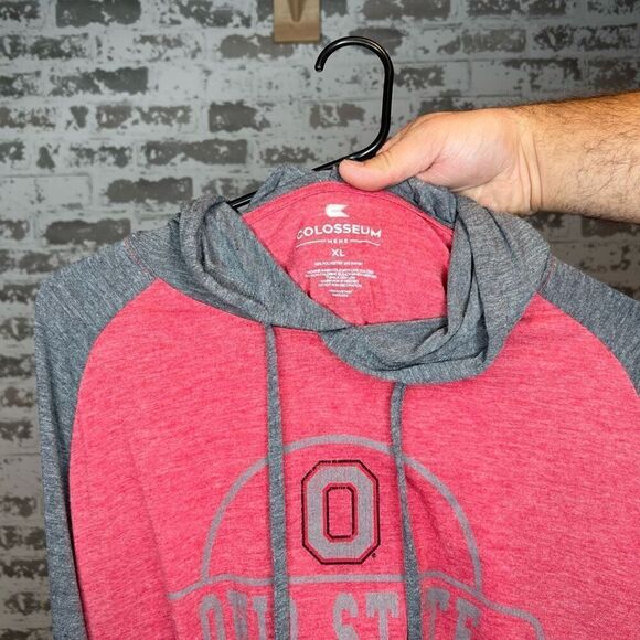 Colosseum Ohio state buckeyes long sleeve hooded t - Picture 3 of 5